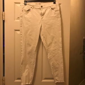 White LOFT denim jeans